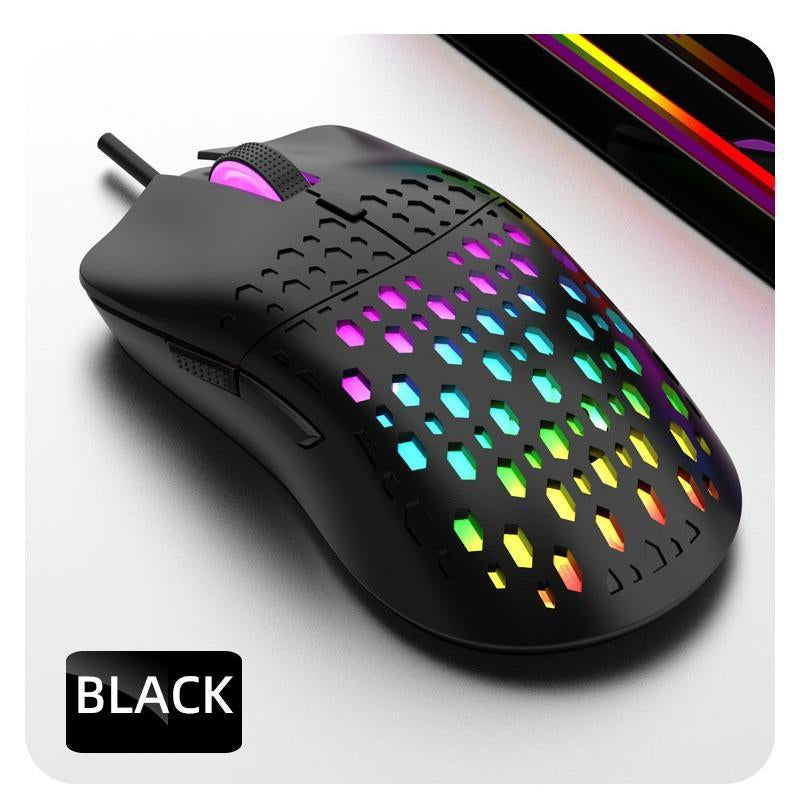 Wired Gaming Mouse, Ergonomic Design Gaming Mouse with Optical Sensor, Comfortable Gaming Mouse for Home Office
