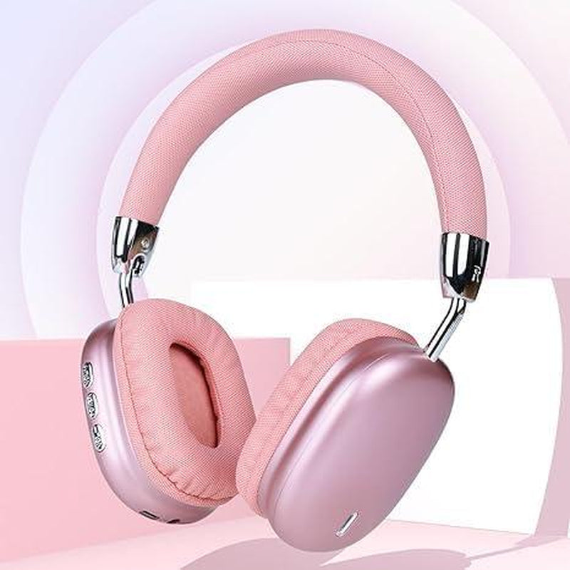 Bluetooth Headset,Wireless Headset,Noise Cancelling Headset,Lightweight and Foldable Headset with Built-In Microphone,Hd Audio Headset for Mobile Phones,Computers,Mp3 and Other Devices