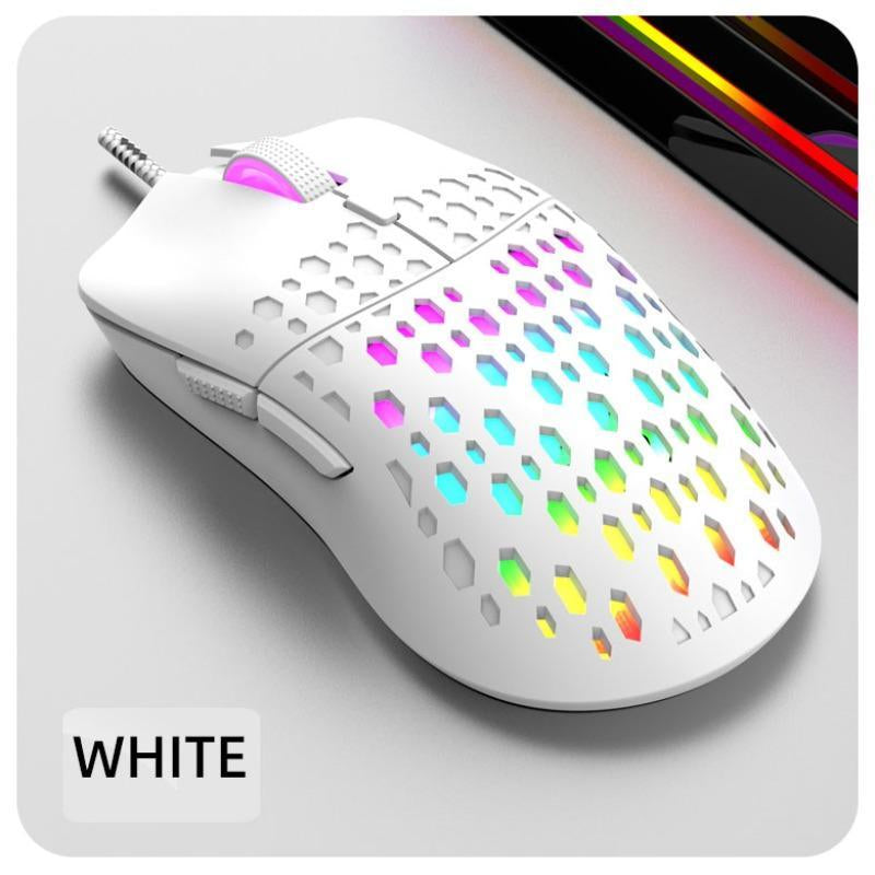 Wired Gaming Mouse, Ergonomic Design Gaming Mouse with Optical Sensor, Comfortable Gaming Mouse for Home Office