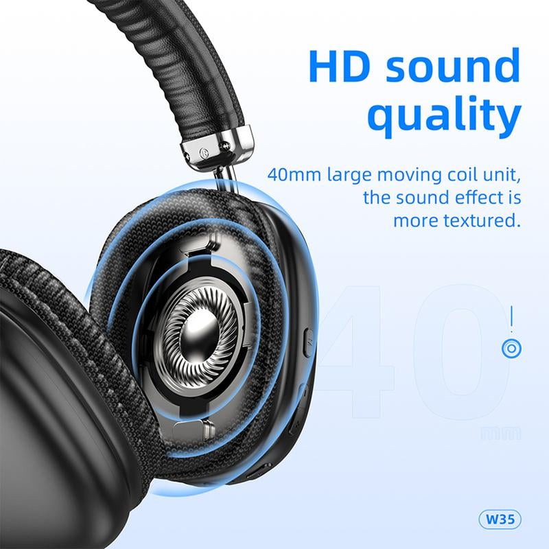 Mybat Pro Epiphany Bluetooth Headset, Wireless Headphones with Built-In Microphone with Elegant Design, Gaming Headset for Phones, Computers, MP3