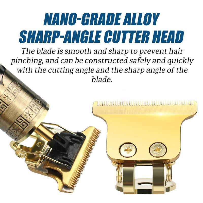 Professional Trimmer Hair Clippers, Cordless Barber Shaving Machine, USB Chargeable Beard Trimmer Beard Shaver for Men Father'S Day Gifts