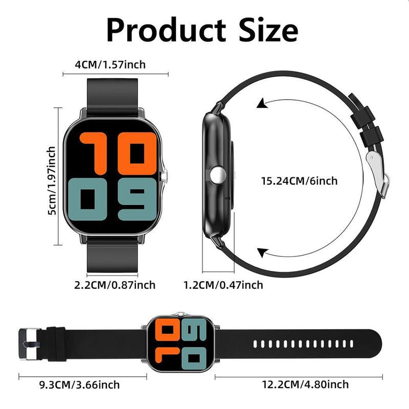 SIMSONLAB 1.83 Inch HD Smartwatch, 1 Count Fashionable Smartwatch with BT Calling & Check Weather, Sports Tracking Smartwatch for Android and Ios, Sports Tracking Wristwatch