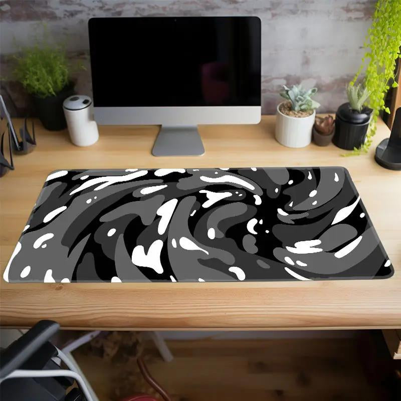 Creative Abstract Fluid Pattern Mouse Pad, Rectangle Gaming Mouse Pad, Office Decorative Mouse Mat for Home Office Desk