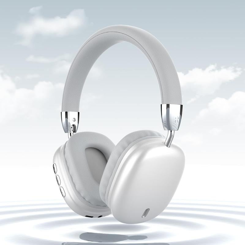 Bluetooth Headset,Wireless Headset,Noise Cancelling Headset,Lightweight and Foldable Headset with Built-In Microphone,Hd Audio Headset for Mobile Phones,Computers,Mp3 and Other Devices