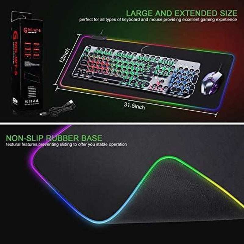 RGB Mousepad Led Mouse Pad, Large Mouse Pad,Led and Big Mouse Mat