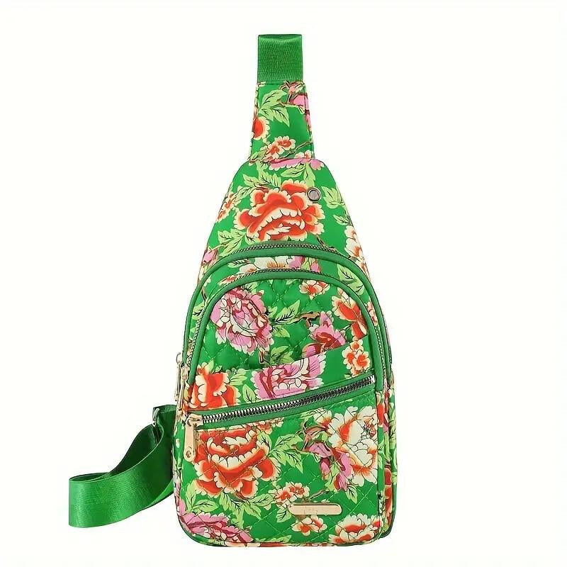 Maxoner Chest Bag Adjustable Shoulder Strap, Waterproof ,Large Capacity Unisex Shoulder Crossbody Bag Multiple Compartments Convenient Sling Headphone Hole Outdoorfun