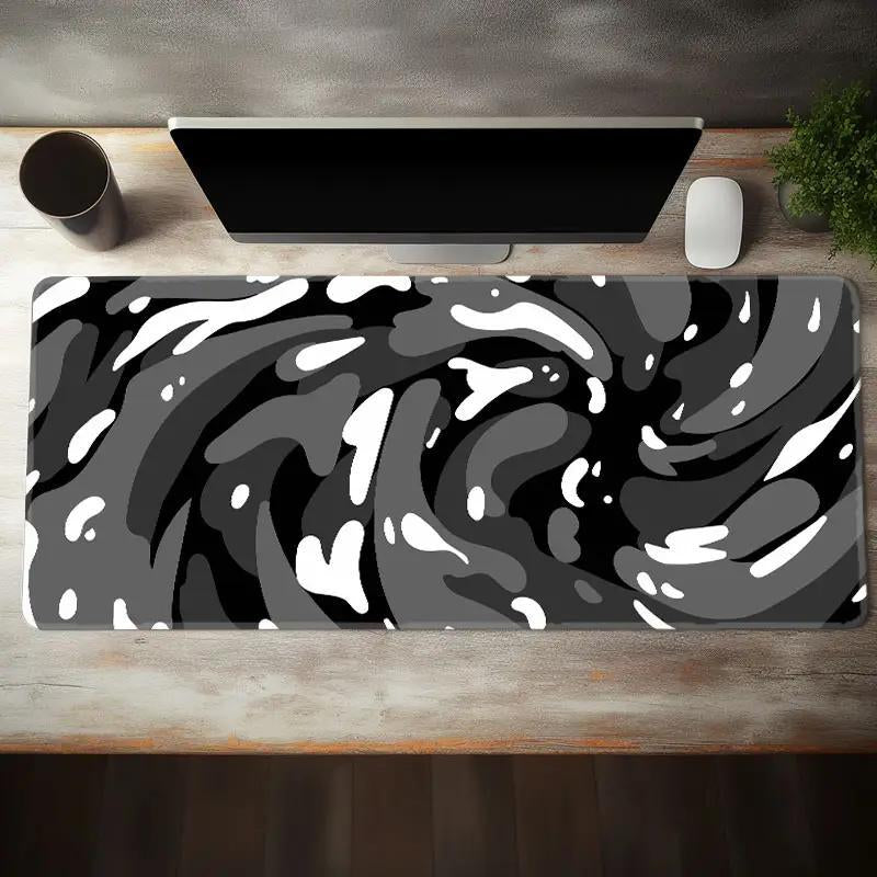 Creative Abstract Fluid Pattern Mouse Pad, Rectangle Gaming Mouse Pad, Office Decorative Mouse Mat for Home Office Desk