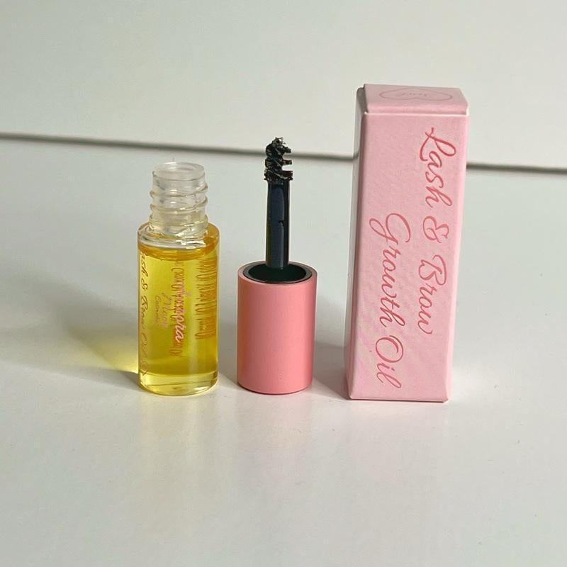 Aurora Moon Cosmetics All Natural Lash & Brow Growth Oil Makeup Lipgloss Avocado Mascara Nourishing Argan Oil Castor Oil Eyelash Oil Serum Eyebrow Growth Serum Jojoba