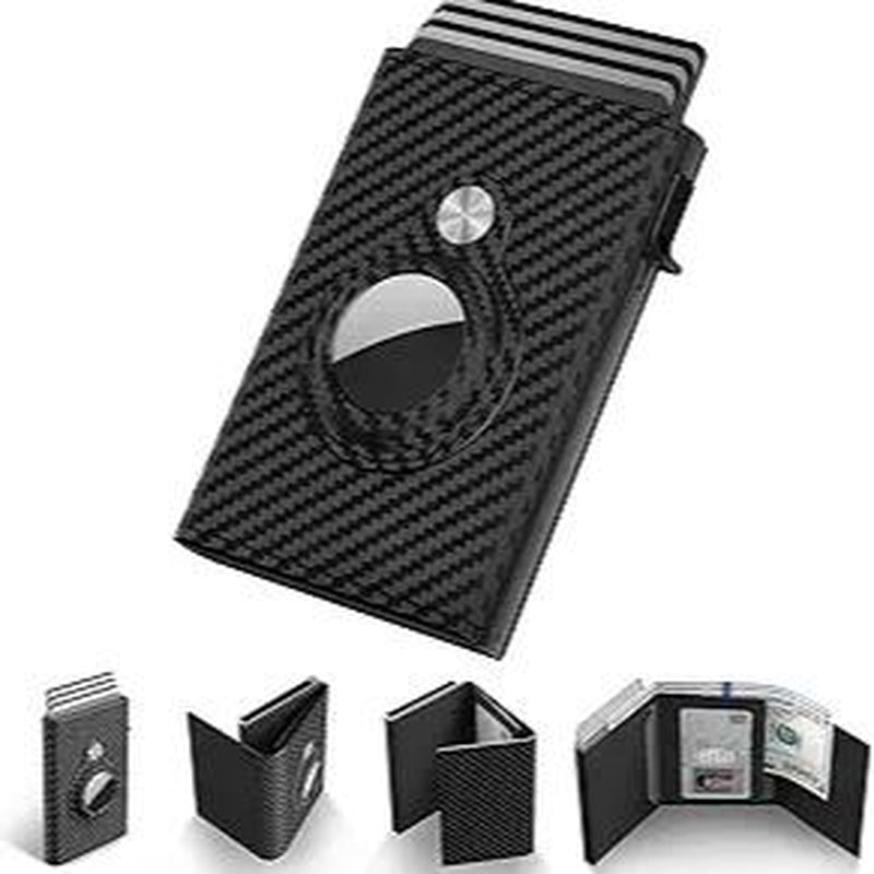 Wallet for Mens Smart Wallet Leather Card Holder Smart,Slim,Minimalist Wallet, Wallet 9-14 Card Capacity | ID Window | Cash Slot