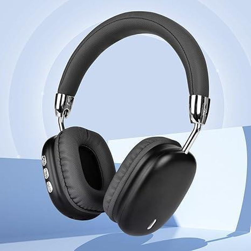 Bluetooth Headset,Wireless Headset,Noise Cancelling Headset,Lightweight and Foldable Headset with Built-In Microphone,Hd Audio Headset for Mobile Phones,Computers,Mp3 and Other Devices