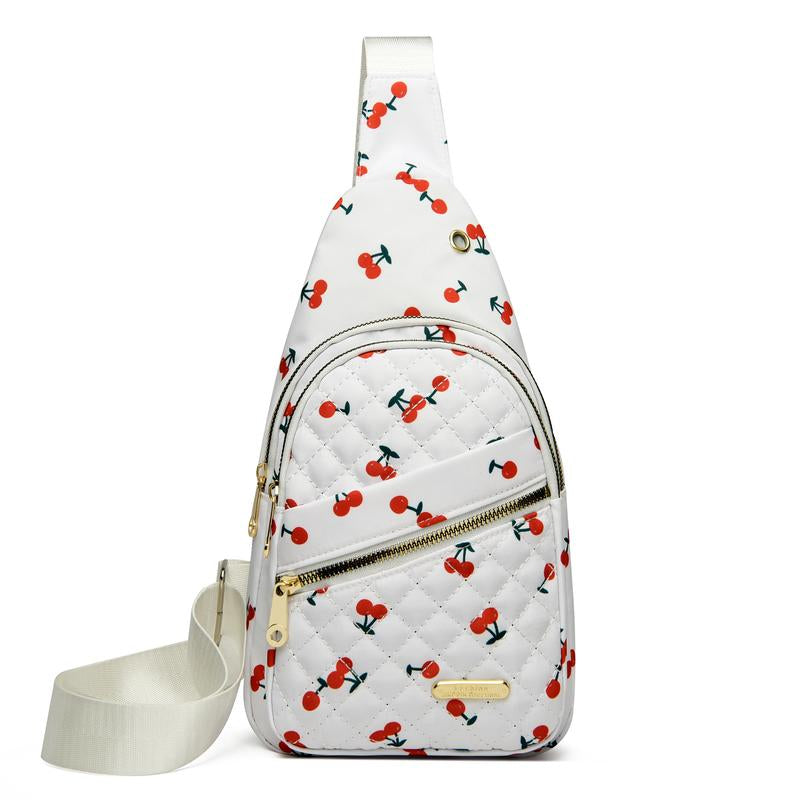 Maxoner Chest Bag Adjustable Shoulder Strap, Waterproof ,Large Capacity Unisex Shoulder Crossbody Bag Multiple Compartments Convenient Sling Headphone Hole Outdoorfun