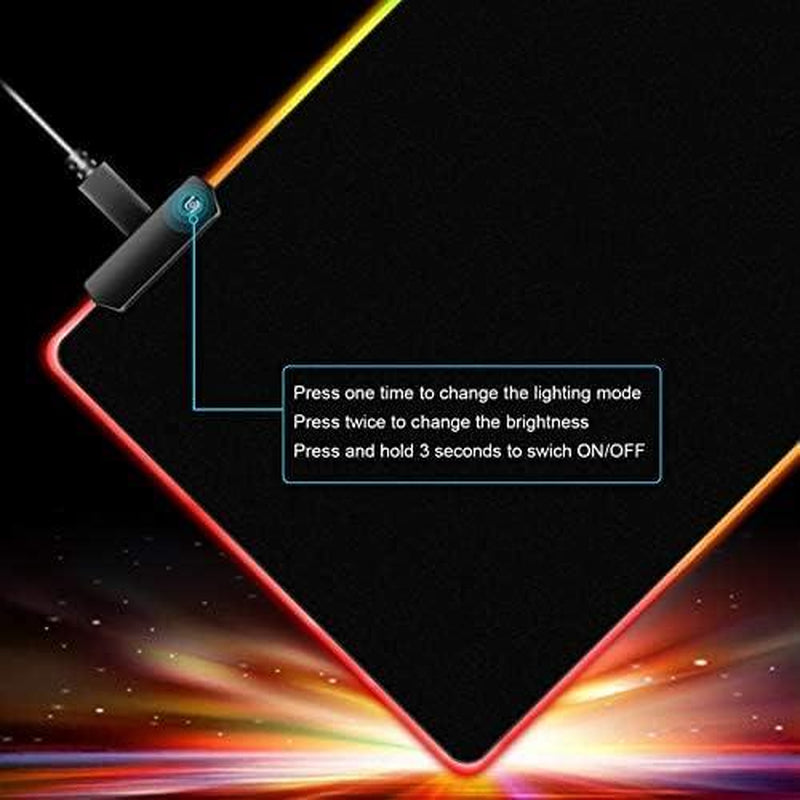 RGB Mousepad Led Mouse Pad, Large Mouse Pad,Led and Big Mouse Mat